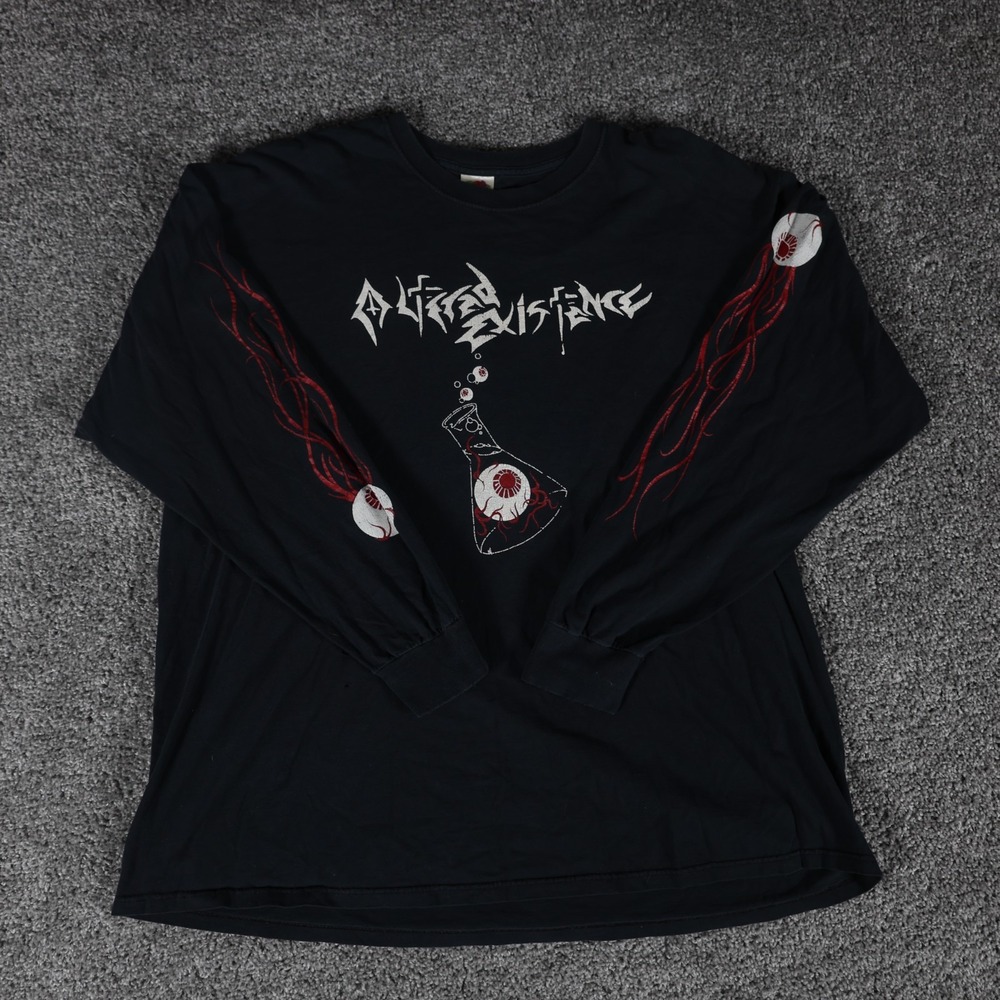 Vintage‎ Altered Existence Eyeball Tribal Graphic Long Sleeve Shirt 2XL